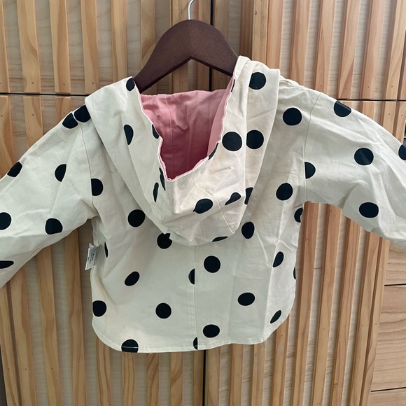 Polka Dot Kids Jacket - Cream and Black - Picture 2 of 6